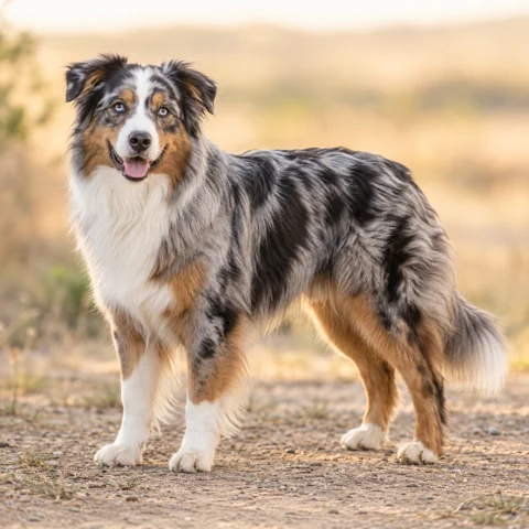 Australian Shepherd · AI-generated realistic breed image, for visual reference.