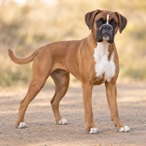 Boxer · AI-generated realistic breed image, for visual reference.