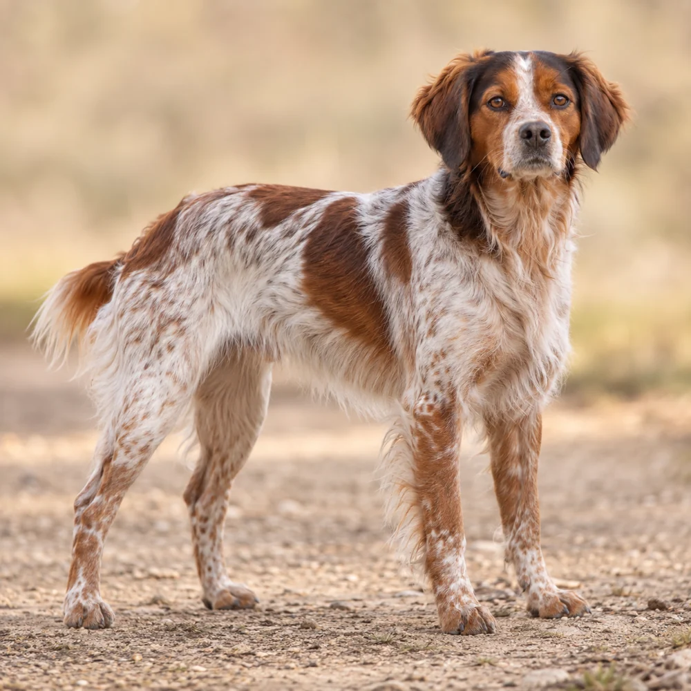 Brittany Spaniel · AI生成の写実的な犬種画像。外見の参考用です。