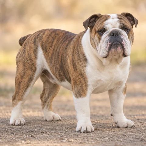 Bulldog · AI-generated realistic breed image, for visual reference.