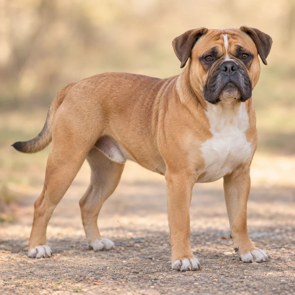 Continental Bulldog · AI 生成的写实犬种图像,供外观参考。