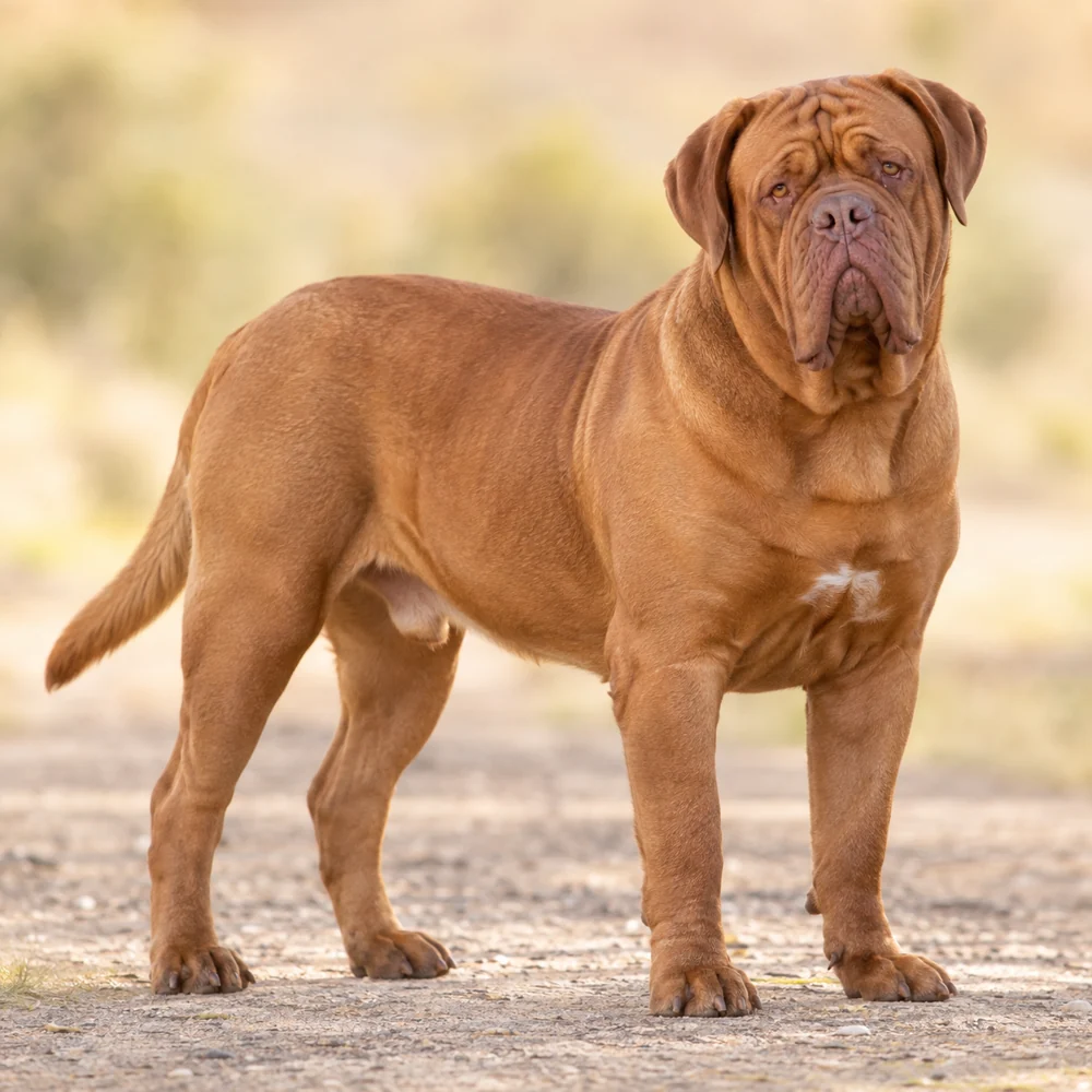 Dogue De Bordeaux · 외형 참고용 AI 생성 사실적 견종 이미지입니다.