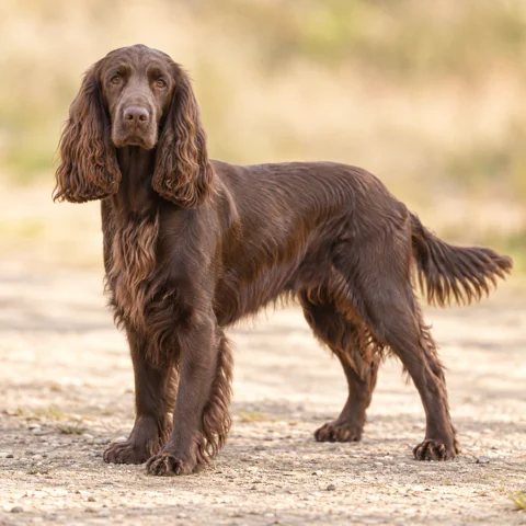 Field Spaniel · AI-generated realistic breed image, for visual reference.