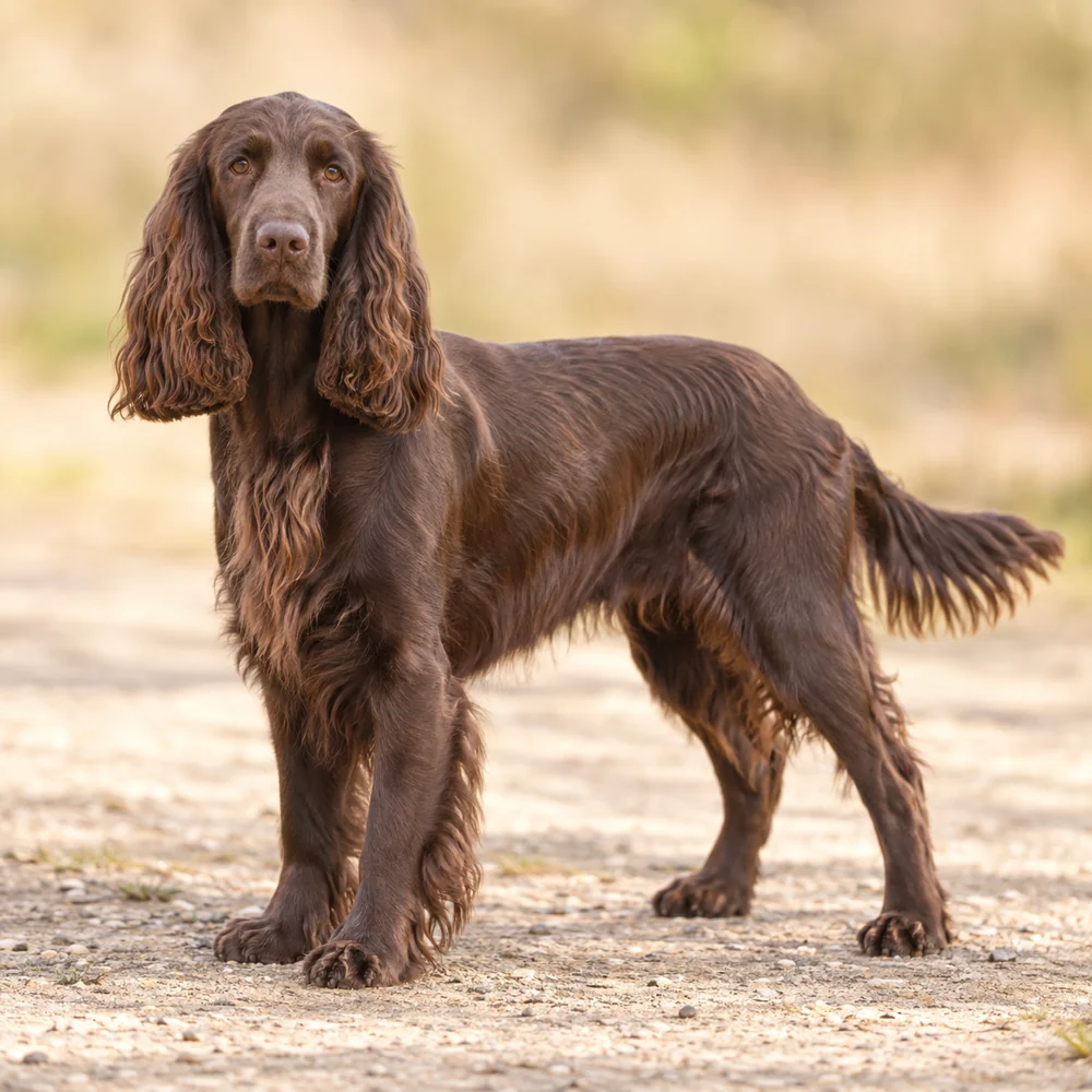 Field Spaniel · 외형 참고용 AI 생성 사실적 견종 이미지입니다.