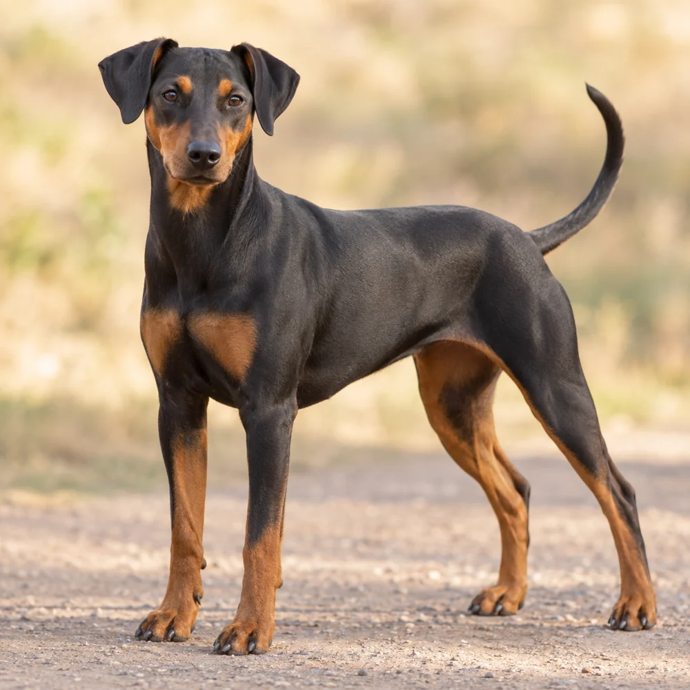 German Pinscher · AI 生成的写实犬种图像,供外观参考。