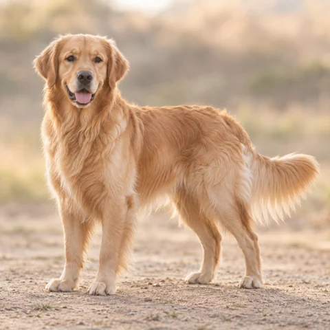 金毛寻回犬 · AI 生成的写实犬种图像，供外观参考。
