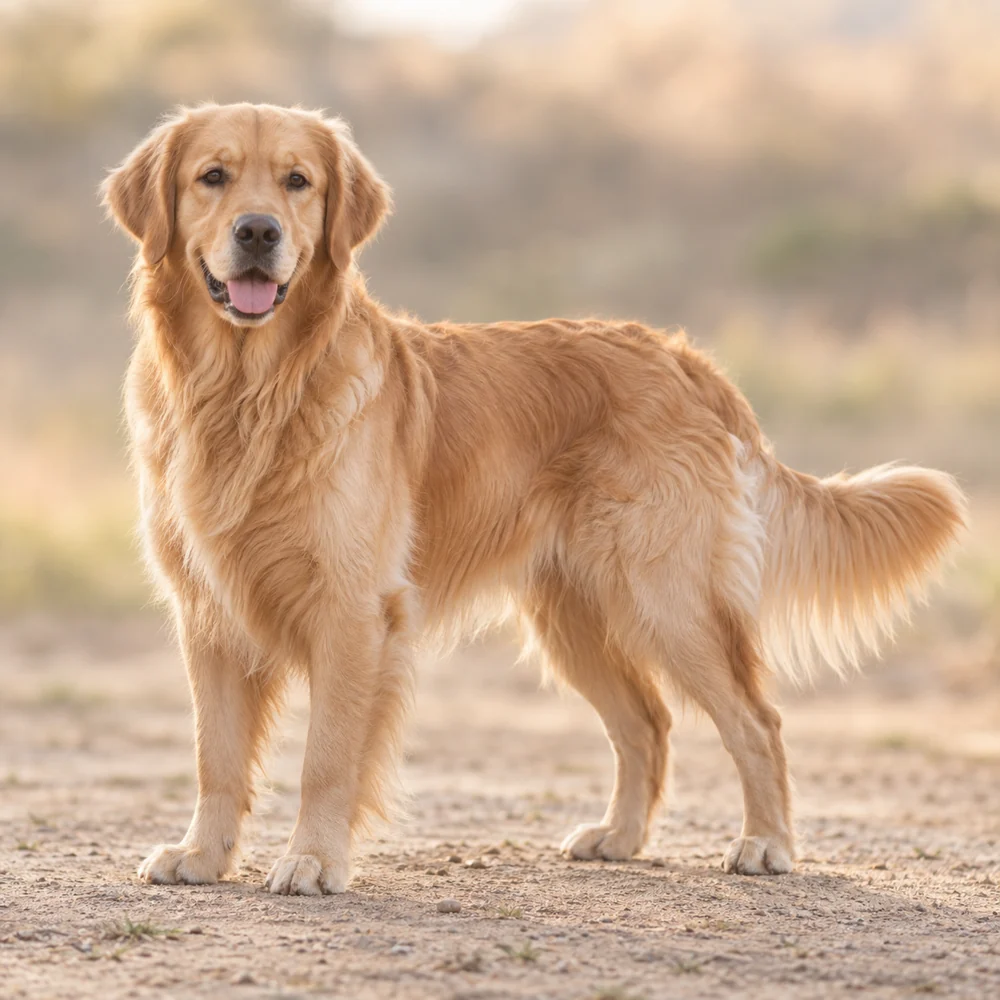 金毛寻回犬 · AI 生成的写实犬种图像,供外观参考。
