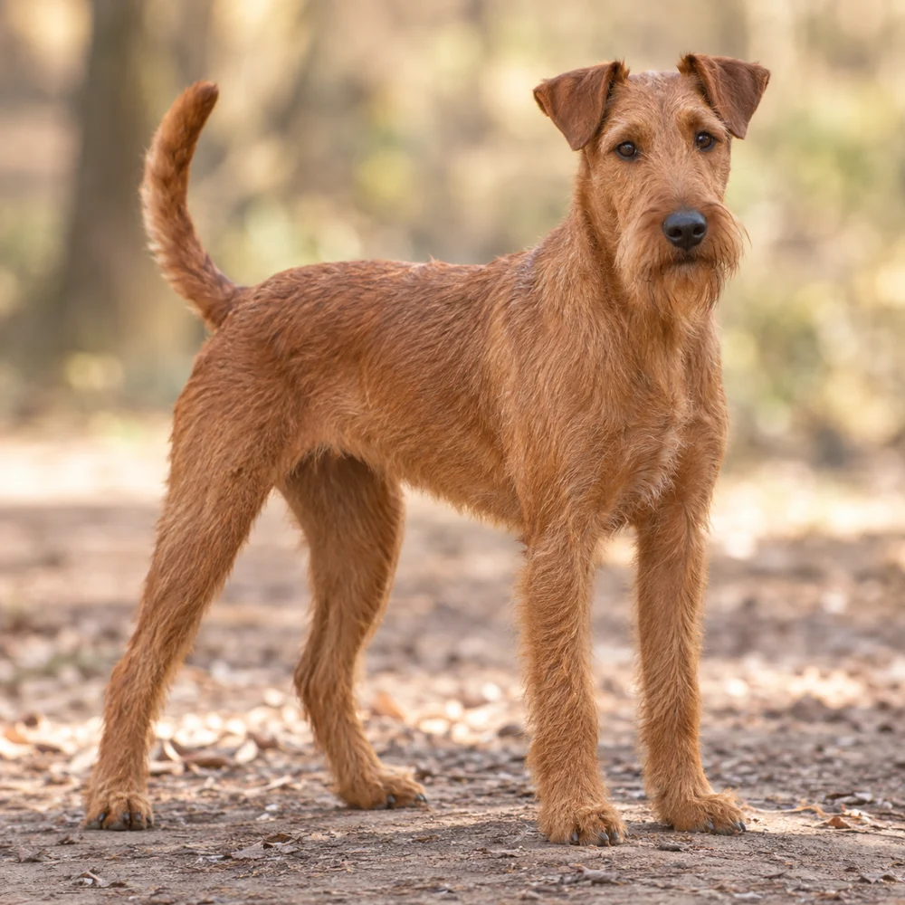 Irish Terrier · AI 生成的写实犬种图像,供外观参考。