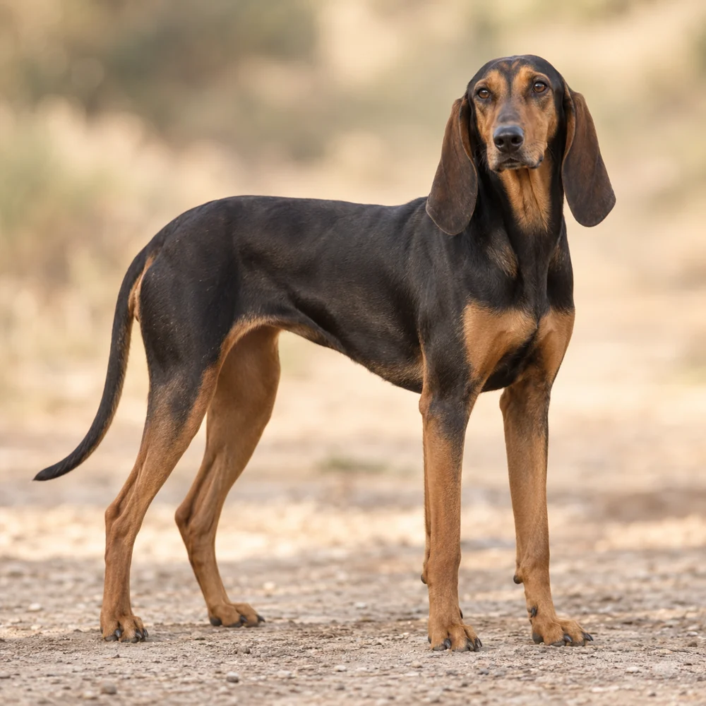 Italian Short-Haired Segugio · AI-generated realistic breed image, for visual reference.