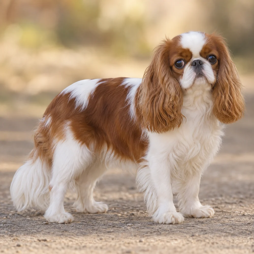 King Charles Spaniel · AI 生成的写实犬种图像,供外观参考。