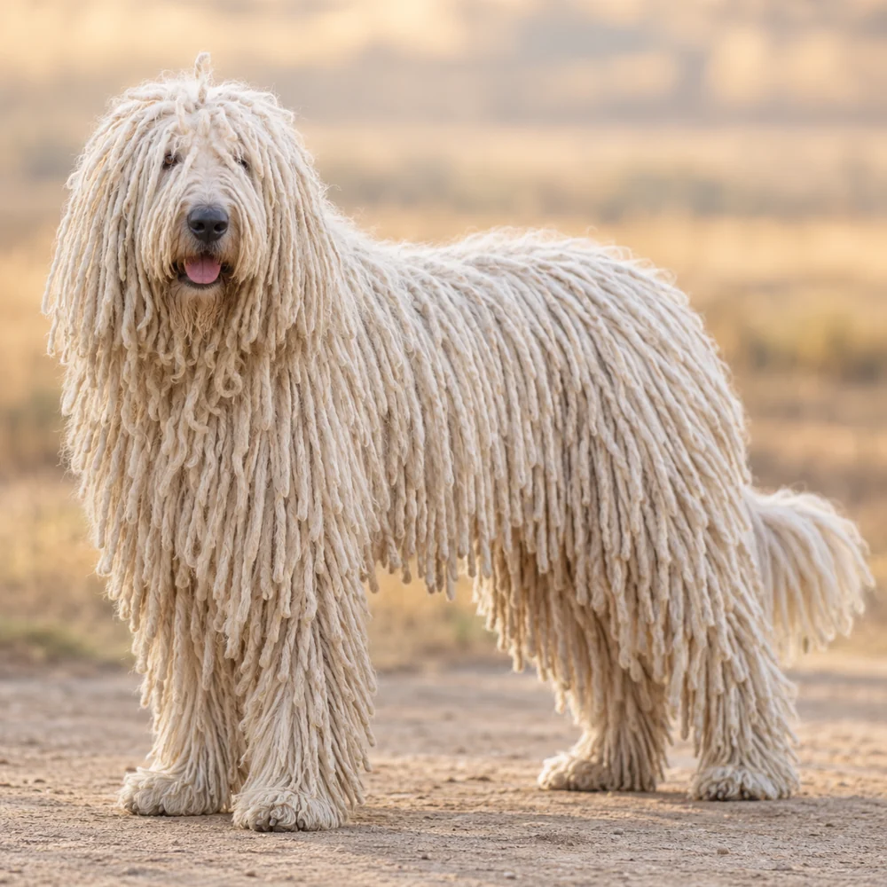 Komondor · AI生成の写実的な犬種画像。外見の参考用です。