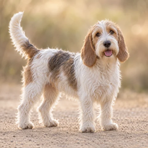 Petit Basset Griffon Vendeen · AI-generated realistic breed image, for visual reference.