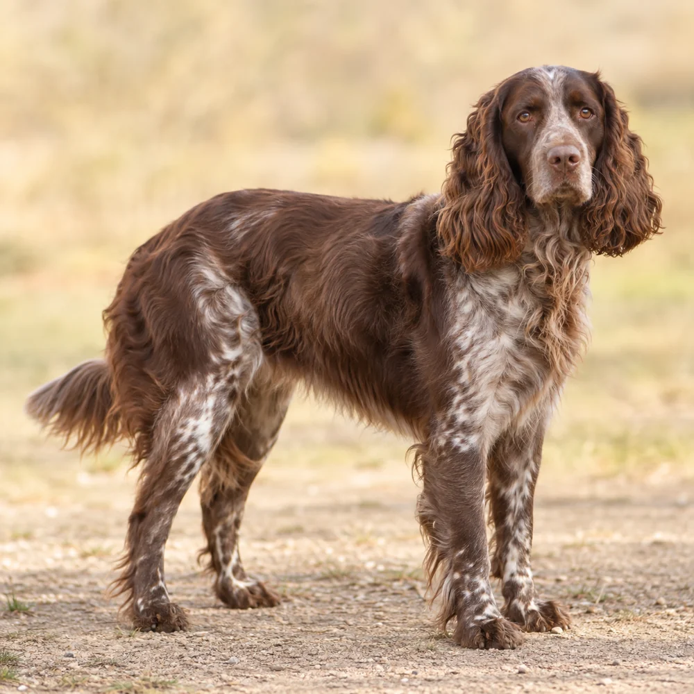 Pont-Audemer Spaniel · AI 生成的写实犬种图像,供外观参考。