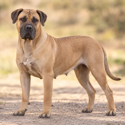 Presa Canario · AI-generated realistic breed image, for visual reference.