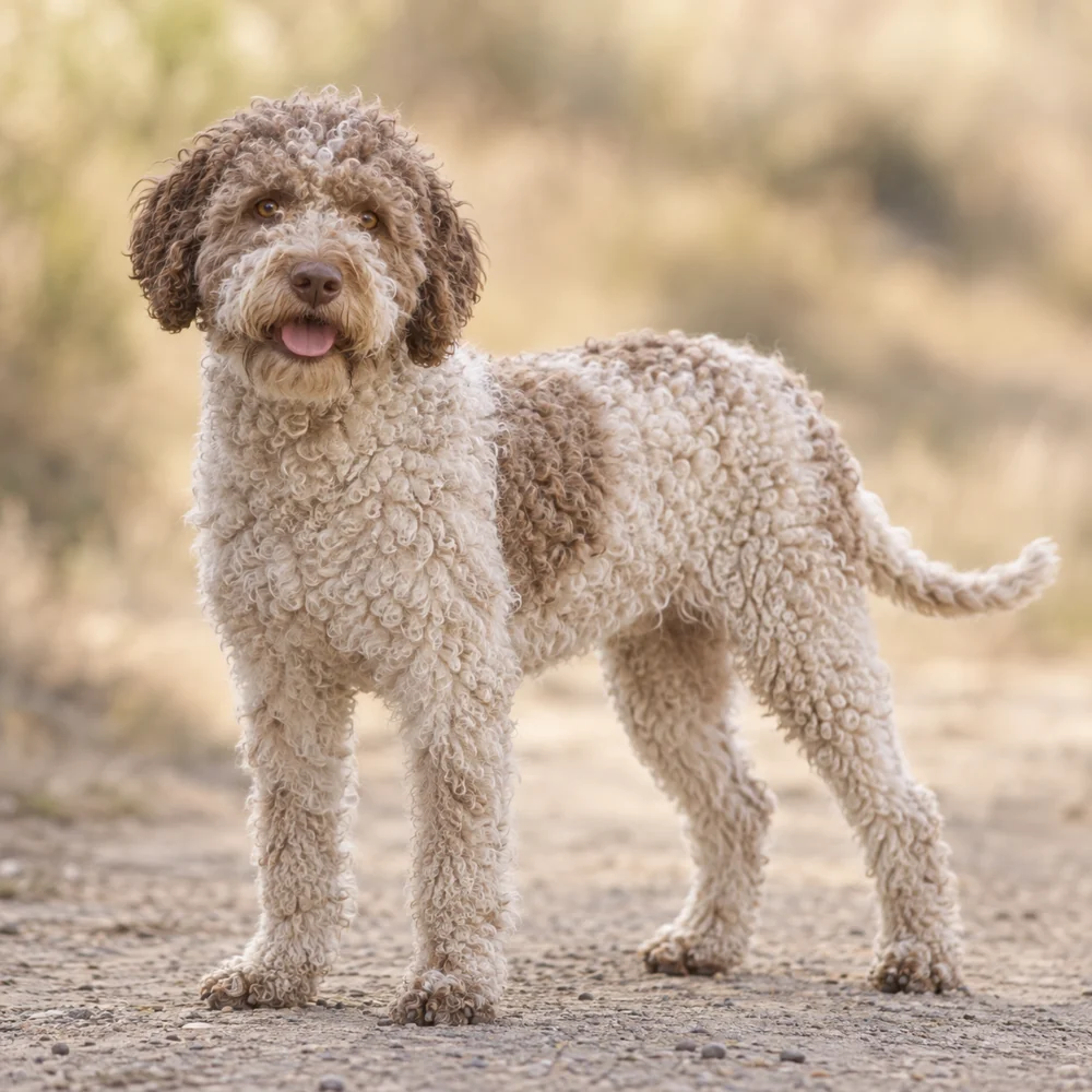 Romagna Water Dog · AI-generated realistic breed image, for visual reference.
