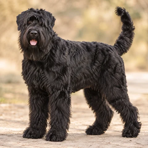 Russian Black Terrier · AI-generated realistic breed image, for visual reference.
