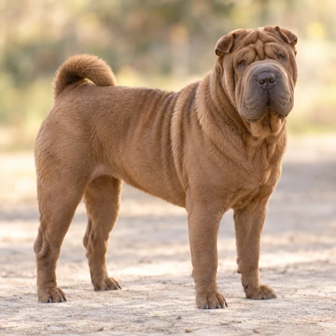 Shar Pei · AI-generated realistic breed image, for visual reference.