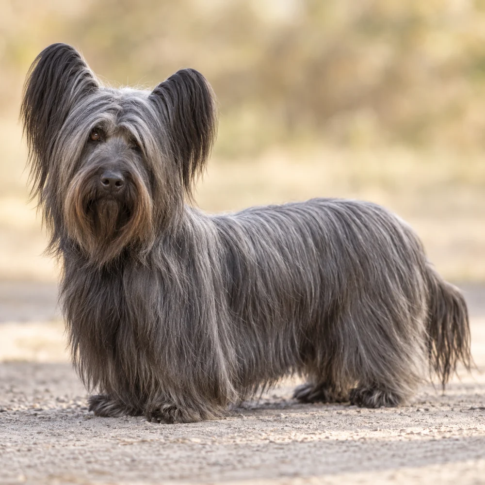 Skye Terrier · AI生成の写実的な犬種画像。外見の参考用です。