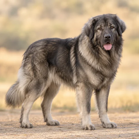 Yugoslavian Shepherd Dog - Sharplanina · AI 生成的写实犬种图像，供外观参考。