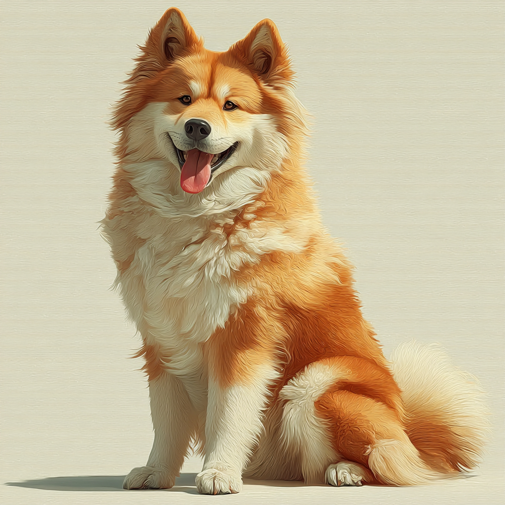 digitale Illustration eines niedlichen Hundes