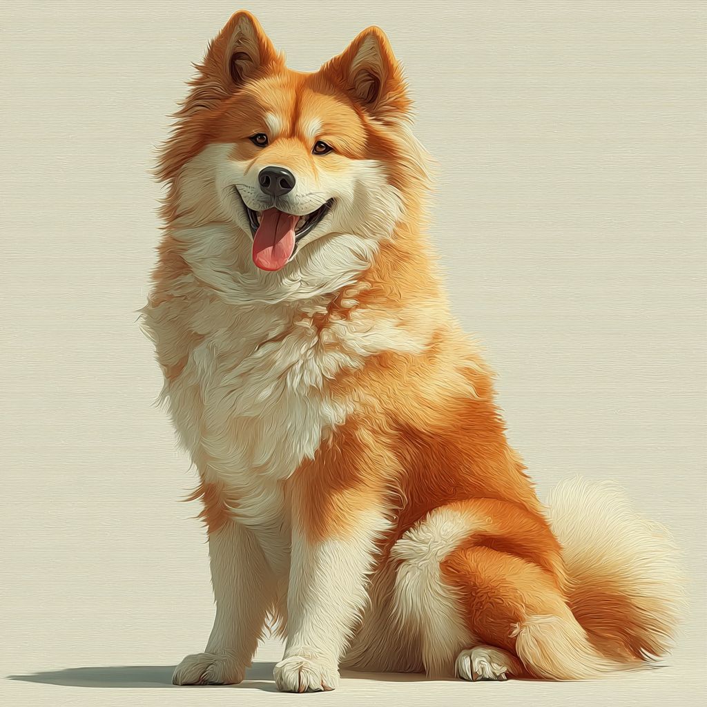 digitale Illustration eines niedlichen Hundes