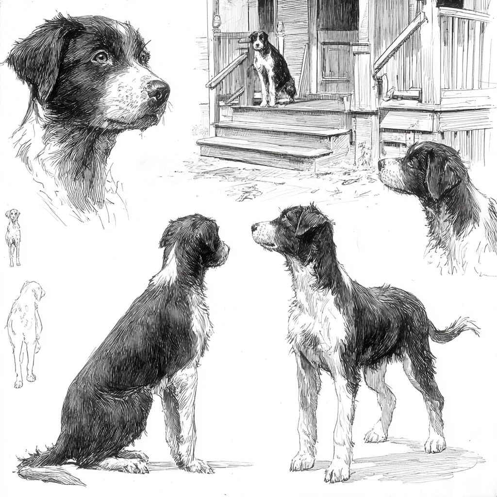 En 1930, un perrito negro y blanco sucio corre en Alabama bajo Jim Crow