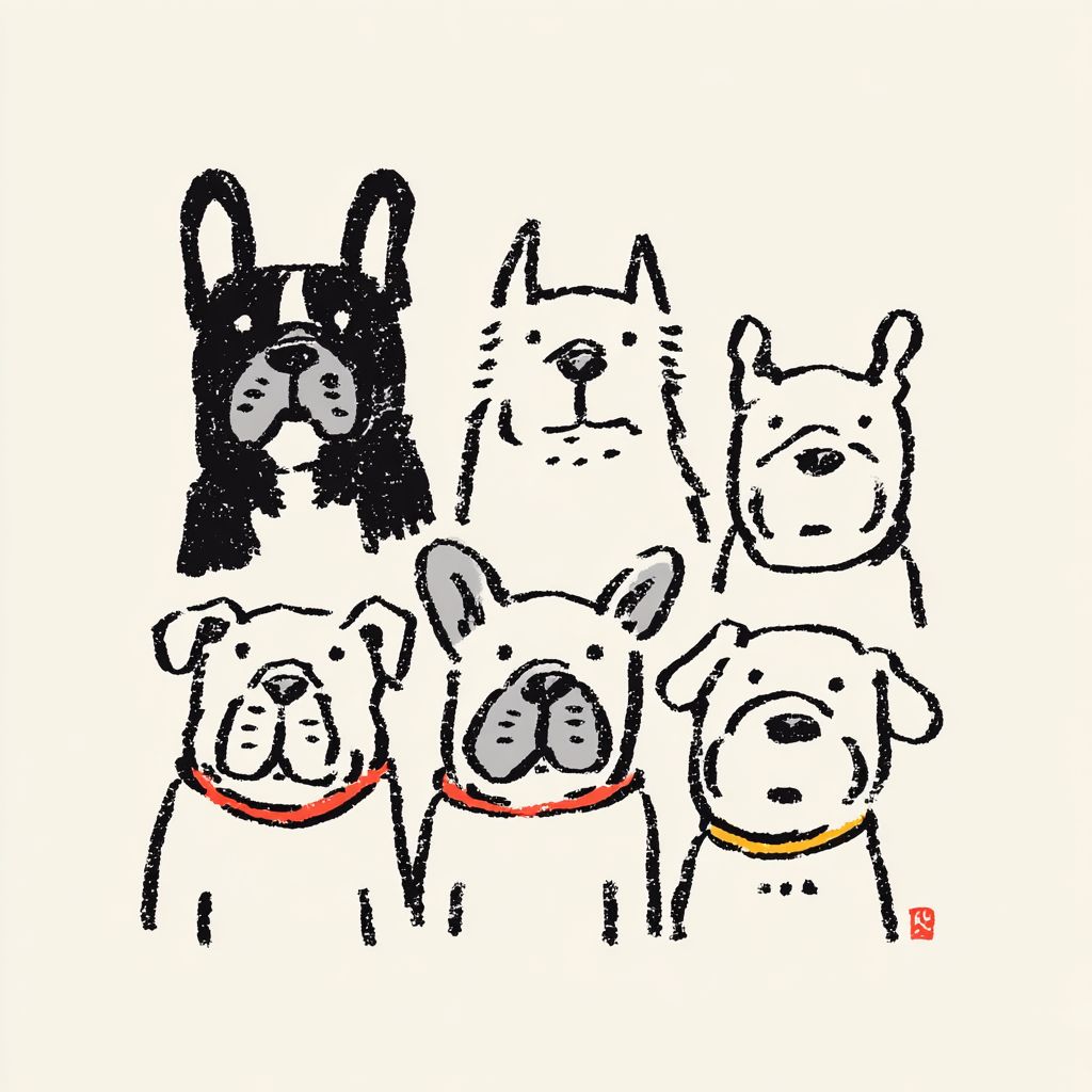 Beaux bulldogs français